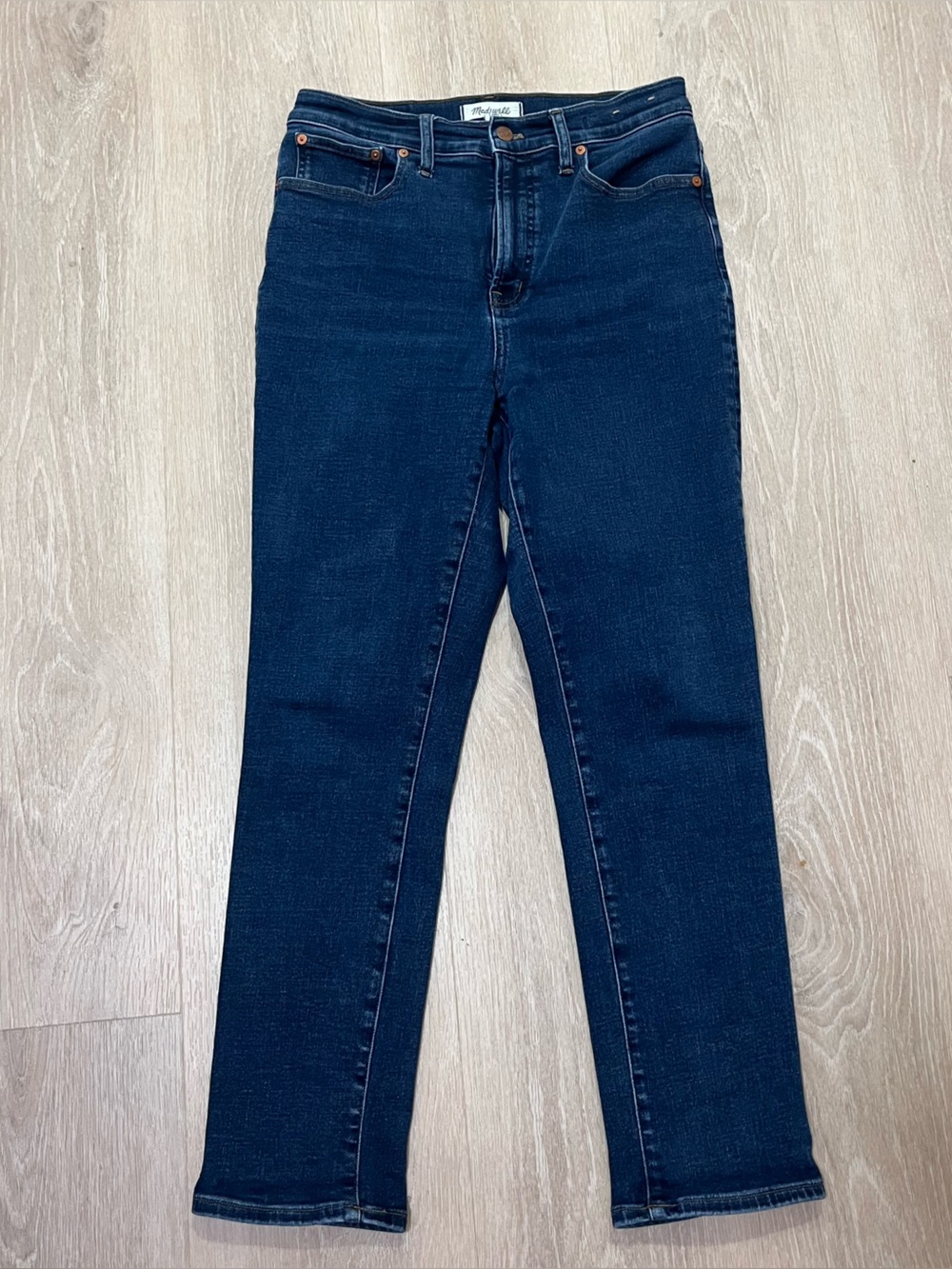 Madewell Straight-Leg Jeans in Dark Denim